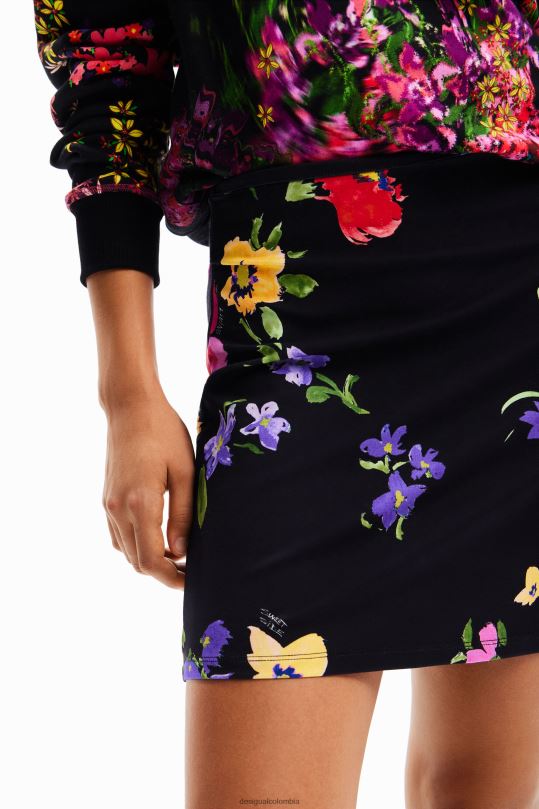 Desigual Colombia - ropa 4802L256 mujer Desigual minifalda elástica floral