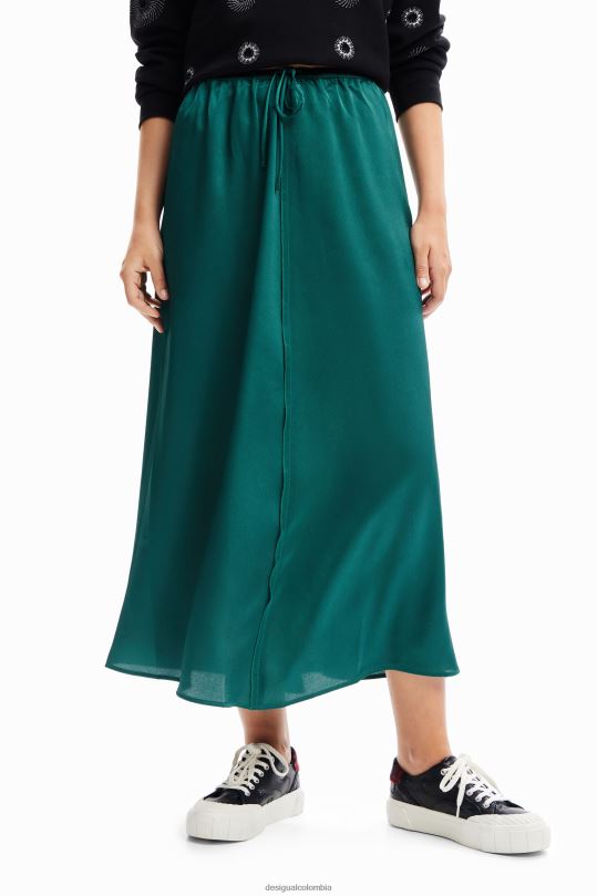 Desigual zapatos Colombia - ropa 4802L268 mujer Desigual falda midi de satén