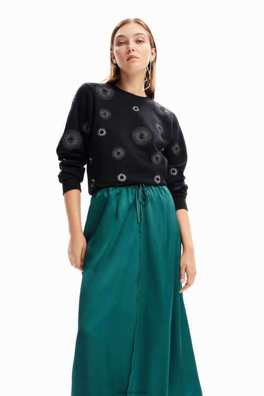 Desigual zapatos Colombia - ropa 4802L268 mujer Desigual falda midi de satén