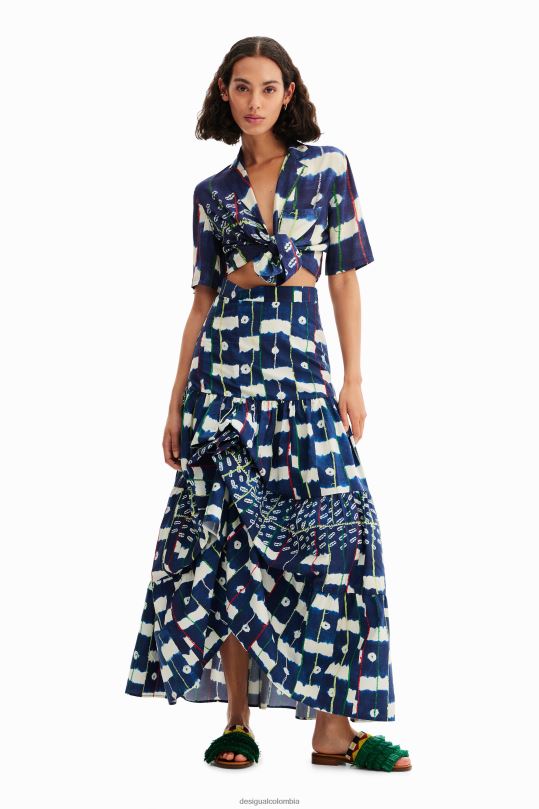 ropa 4802L311 mujer Desigual falda larga multiposición stella jean - Desigual sale damen