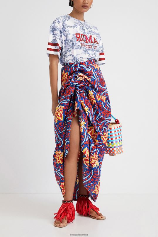 ropa 4802L355 mujer Desigual falda larga multiposición stella jean - Desigual shop