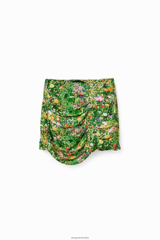Desigual zapatos Colombia - ropa 4802L573 mujer Desigual minifalda drapeada floral