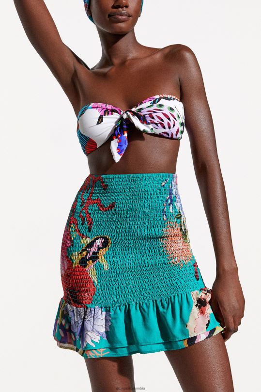 ropa 4802L635 mujer Desigual minifalda coral sostenible - Desigual sales online