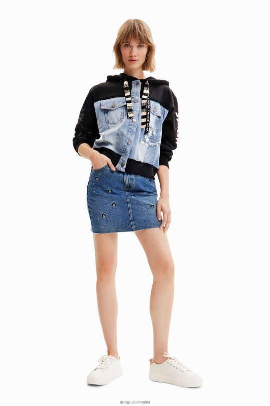 ropa 4802L661 mujer Desigual minifalda vaquera de mickey mouse de disney - Desigual Colombia Medellín