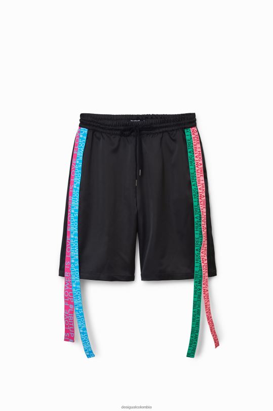 ropa 4802L666 mujer Desigual pantalones cortos con cinta de johnson hartig - Desigual shop