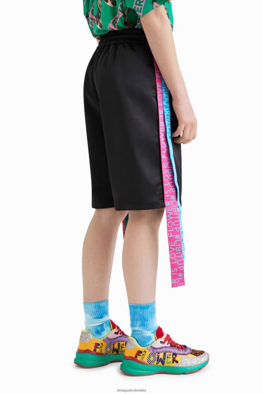 ropa 4802L666 mujer Desigual pantalones cortos con cinta de johnson hartig - Desigual shop