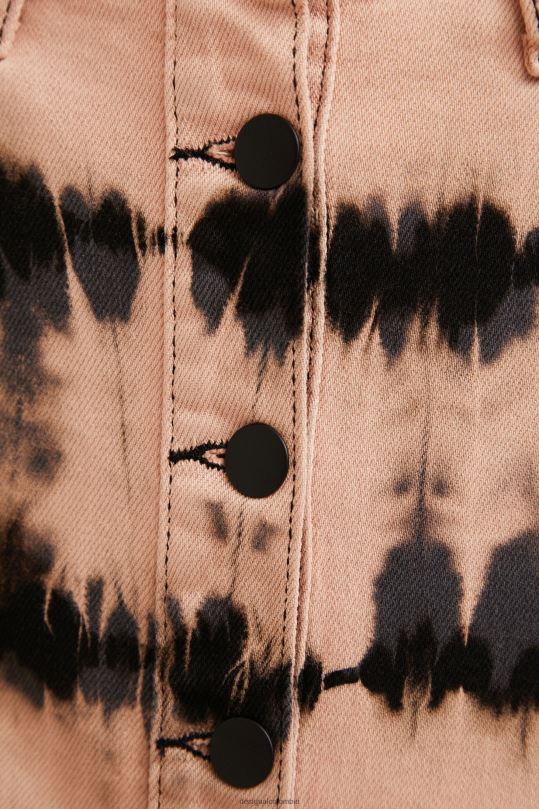 Desigual Colombia pagina oficial - ropa 4802L668 mujer Desigual minifalda de mezclilla con efecto tie-dye