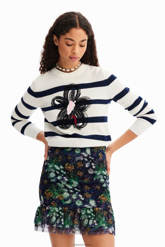 Desigual Colombia - ropa 4802L672 mujer Desigual minifalda ajustada con estampado floral