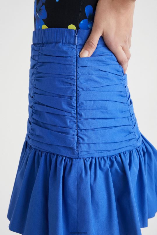 ropa 4802L754 mujer Desigual minifalda drapeada con volantes - Desigual sales online