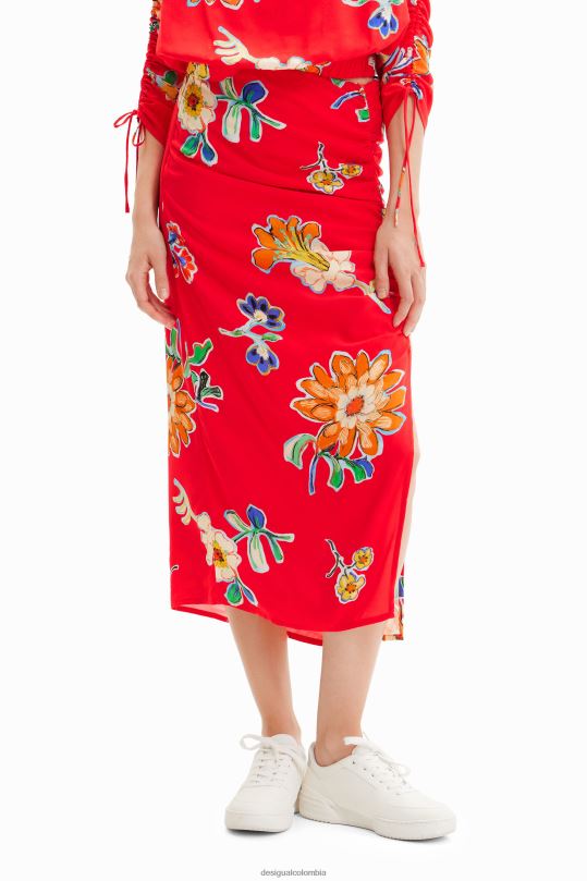 Desigual Colombia - ropa 4802L761 mujer Desigual falda midi fruncida