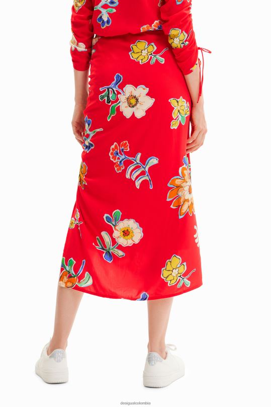Desigual Colombia - ropa 4802L761 mujer Desigual falda midi fruncida