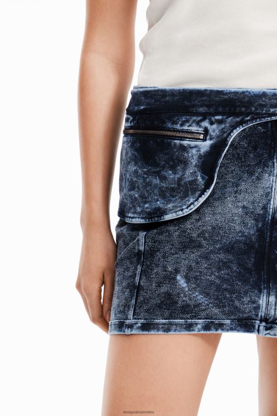 ropa 4802L871 mujer Desigual nathy peluso minifalda riñonera - Desigual sales online