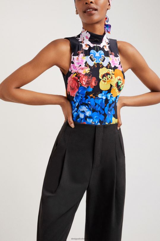 ropa 4802L1027 mujer Desigual metro. body con estampado floral de christian lacroix - Desigual sales online