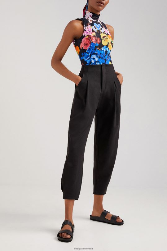 ropa 4802L1027 mujer Desigual metro. body con estampado floral de christian lacroix - Desigual sales online