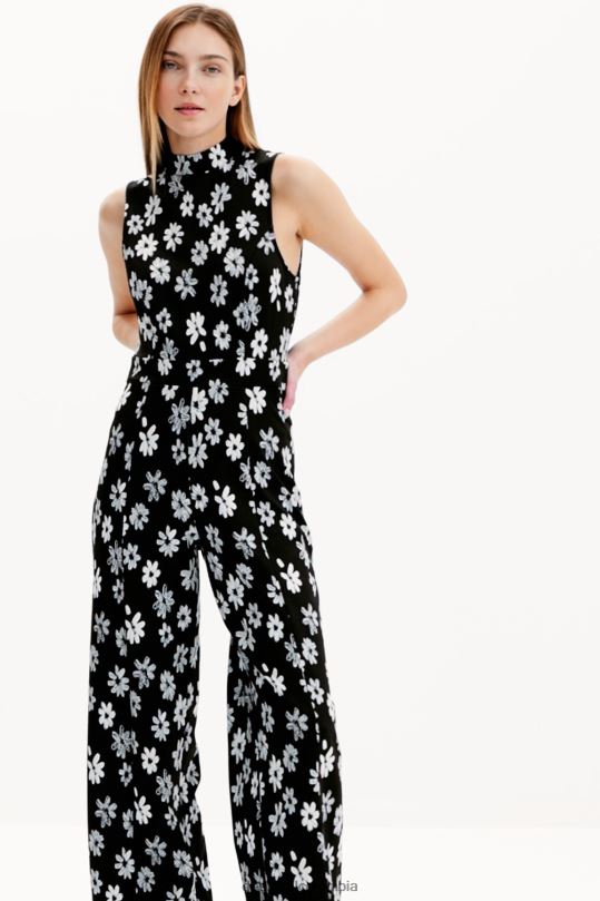 ropa 4802L185 mujer Desigual mono con estampado floral en contraste - Desigual sales online