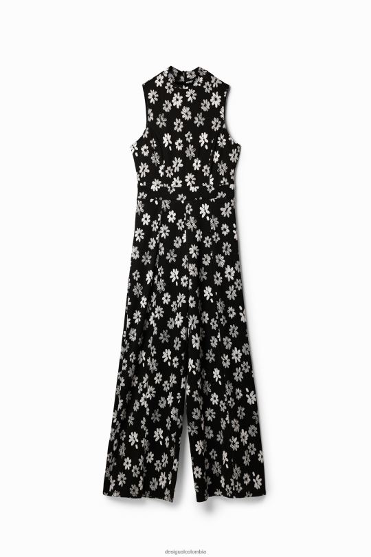 ropa 4802L185 mujer Desigual mono con estampado floral en contraste - Desigual sales online
