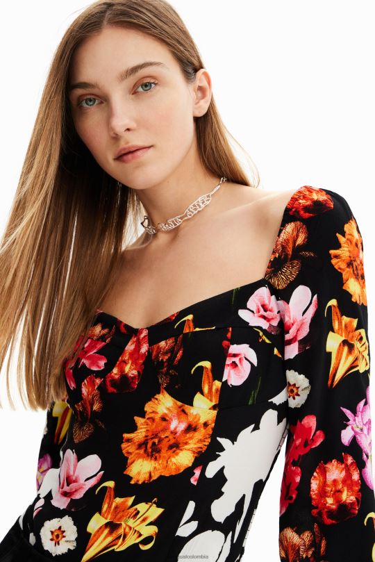 Desigual Colombia bolsos - ropa 4802L425 mujer Desigual metro. body con estampado floral de christian lacroix