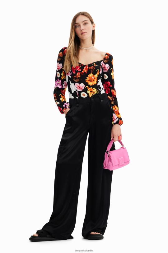 Desigual Colombia bolsos - ropa 4802L425 mujer Desigual metro. body con estampado floral de christian lacroix