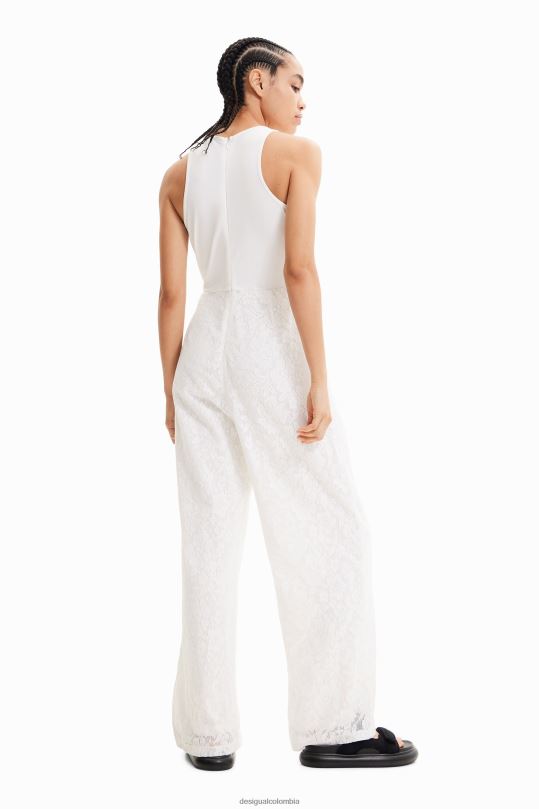 Desigual Colombia - ropa 4802L584 mujer Desigual mono largo de encaje bordado