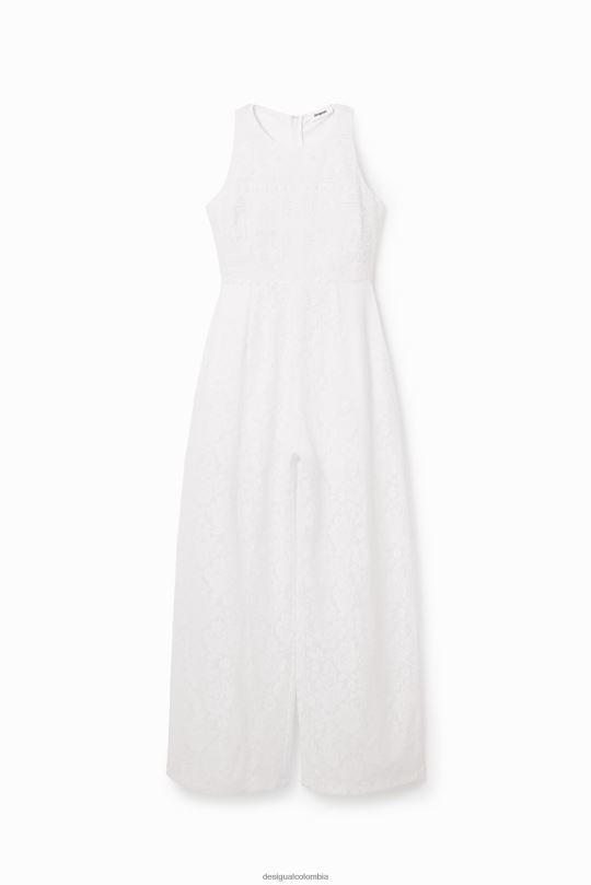 Desigual Colombia - ropa 4802L584 mujer Desigual mono largo de encaje bordado