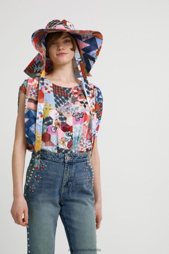 blusas Desigual bogota - ropa 4802L878 mujer Desigual body con patchwork de johnson hartig