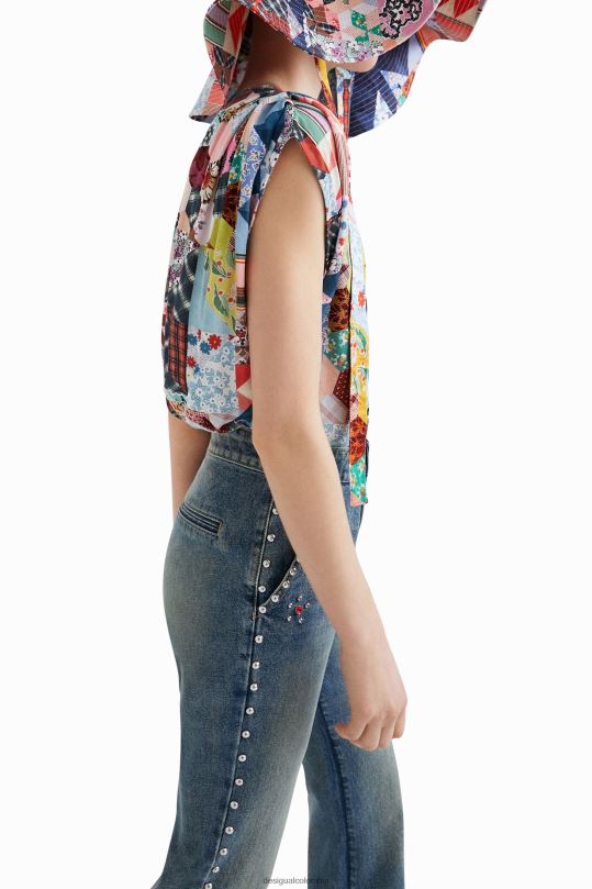 blusas Desigual bogota - ropa 4802L878 mujer Desigual body con patchwork de johnson hartig