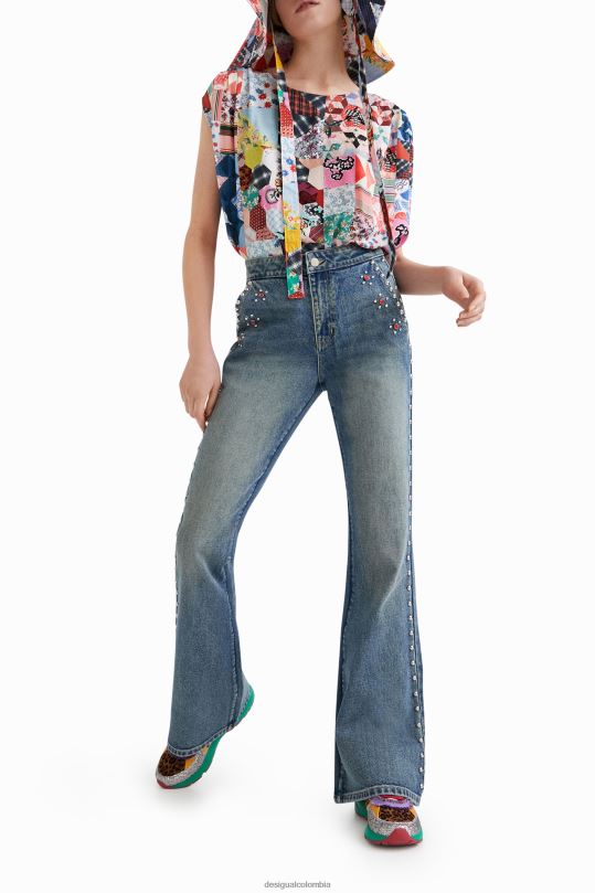 blusas Desigual bogota - ropa 4802L878 mujer Desigual body con patchwork de johnson hartig