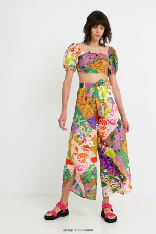 ropa 4802L1069 mujer Desigual metro. pantalon christian lacroix con aberturas - Desigual sales online