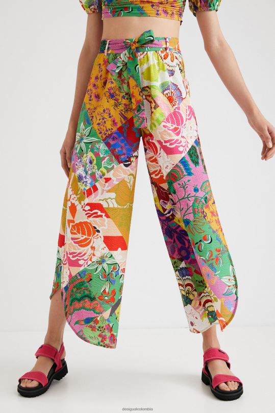 ropa 4802L1069 mujer Desigual metro. pantalon christian lacroix con aberturas - Desigual sales online