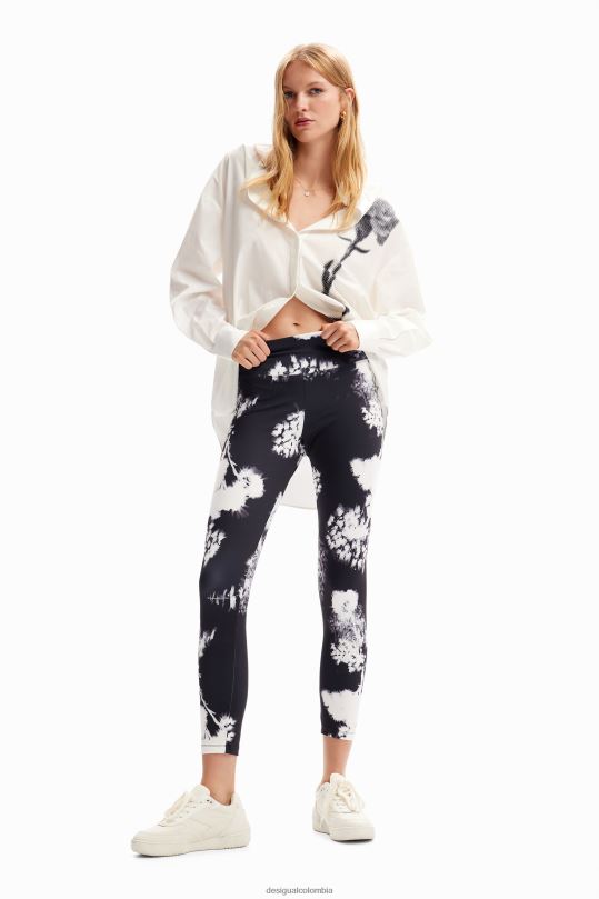 ropa 4802L119 mujer Desigual leggins deportivos florales - Desigual Colombia Medellín