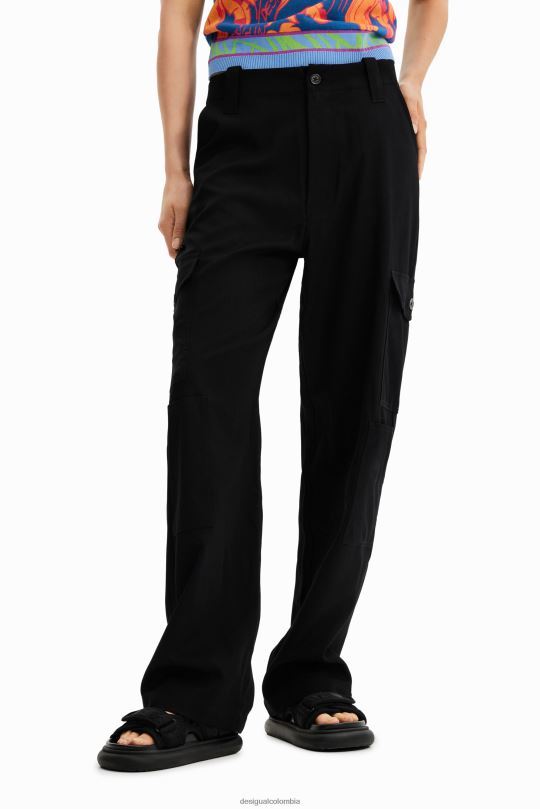 ropa 4802L162 mujer Desigual pantalon cargo basico - Desigual Colombia rebajas