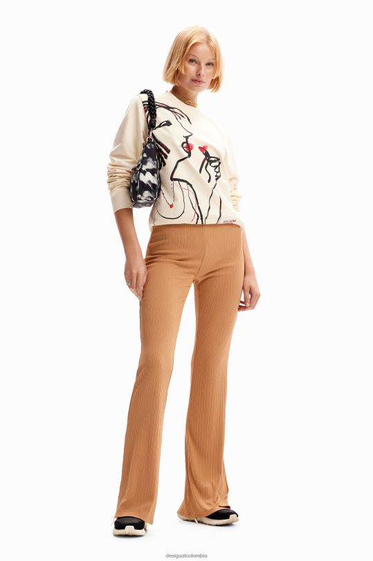 blusas Desigual bogota - ropa 4802L18 mujer Desigual pantalones acampanados elásticos