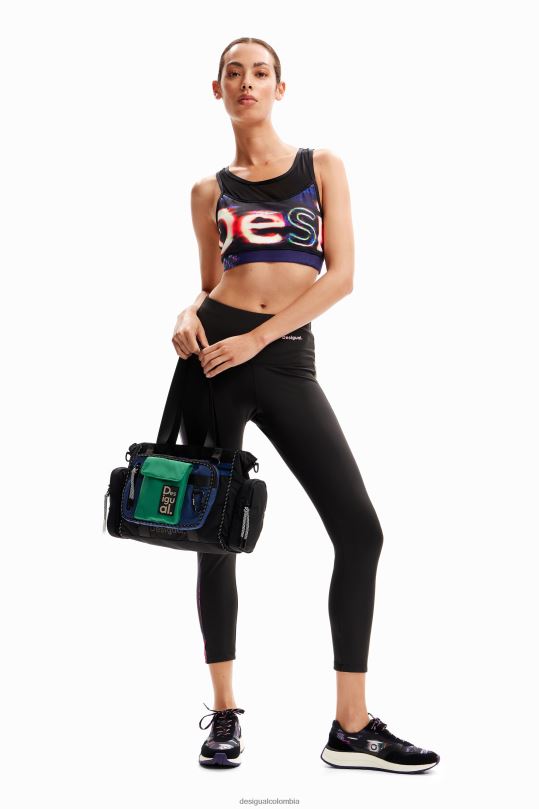 Desigual Colombia - ropa 4802L192 mujer Desigual leggings deportivos lisos con fallas