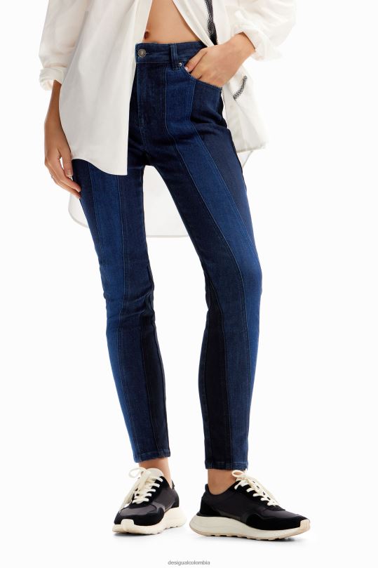 Desigual Colombia - ropa 4802L238 mujer Desigual jeans ajustados con push-up y costuras