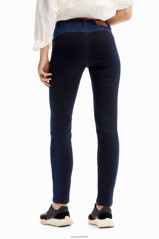 Desigual Colombia - ropa 4802L238 mujer Desigual jeans ajustados con push-up y costuras