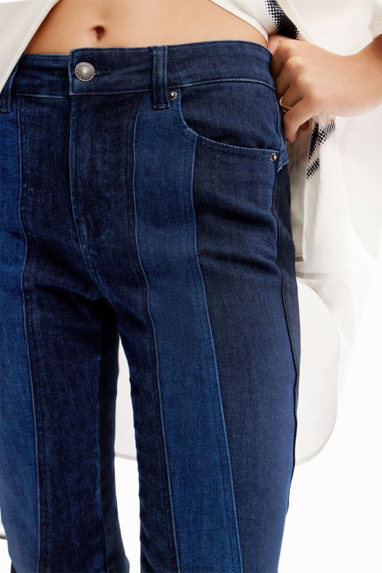 Desigual Colombia - ropa 4802L238 mujer Desigual jeans ajustados con push-up y costuras