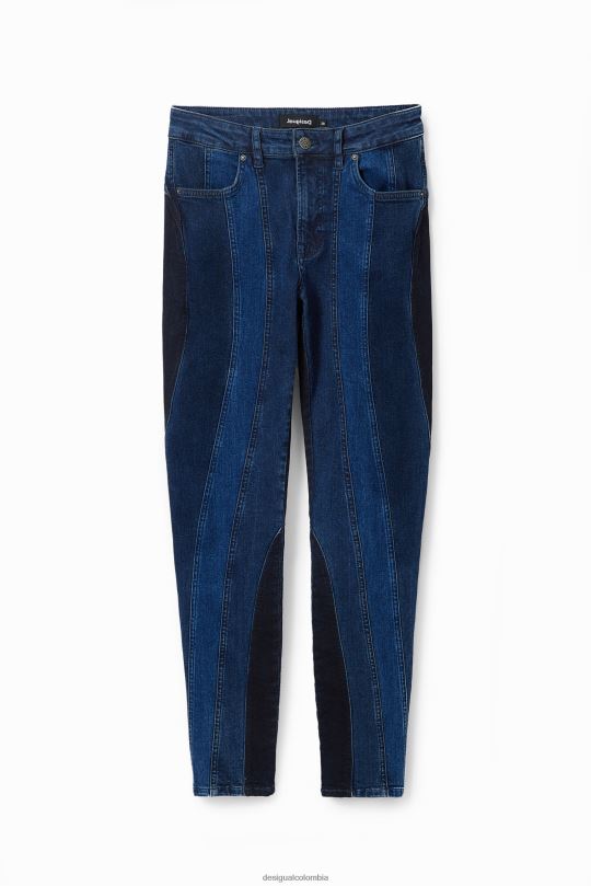 Desigual Colombia - ropa 4802L238 mujer Desigual jeans ajustados con push-up y costuras