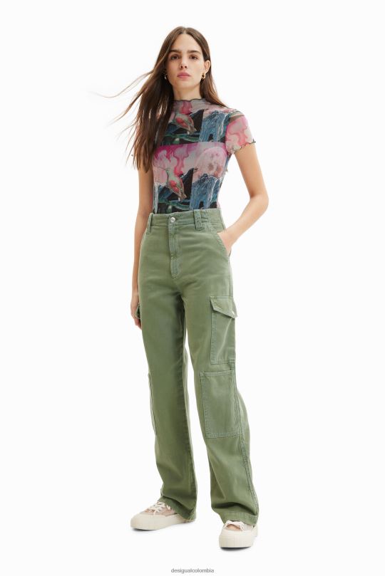 blusas Desigual bogota - ropa 4802L247 mujer Desigual pantalones largos tipo cargo