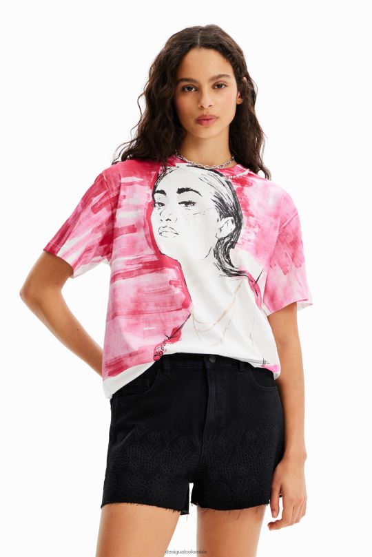 Desigual Colombia bolsos - ropa 4802L323 mujer Desigual pantalones cortos de mezclilla bordados