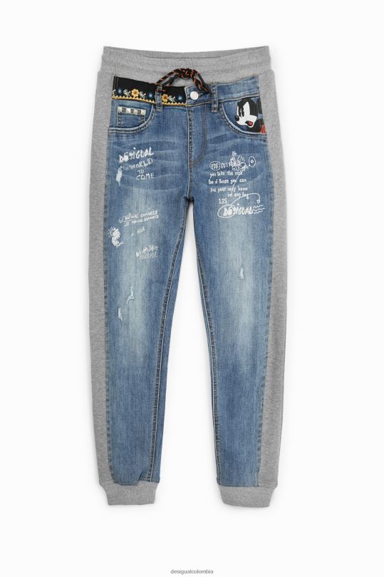 Desigual zapatos Colombia - ropa 4802L3 mujer Desigual jeans jogger de mickey mouse de disney