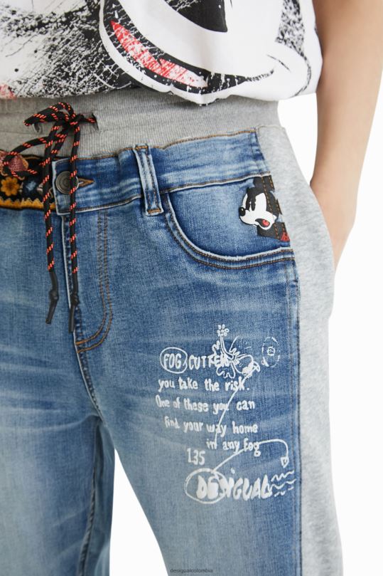 Desigual zapatos Colombia - ropa 4802L3 mujer Desigual jeans jogger de mickey mouse de disney