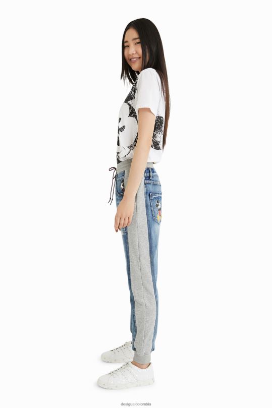 Desigual zapatos Colombia - ropa 4802L3 mujer Desigual jeans jogger de mickey mouse de disney