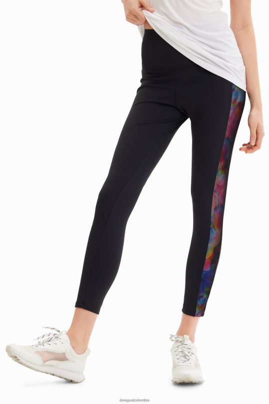 ropa 4802L411 mujer Desigual leggings deportivos con laterales en contraste - Desigual Colombia Medellín