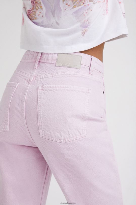 Desigual Colombia - ropa 4802L437 mujer Desigual jeans rectos recortados