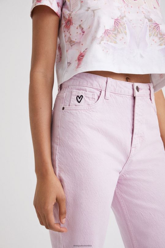 Desigual Colombia - ropa 4802L437 mujer Desigual jeans rectos recortados