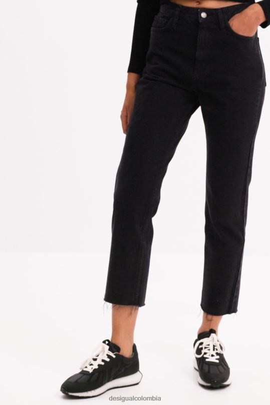 Desigual zapatos Colombia - ropa 4802L446 mujer Desigual jeans rectos recortados