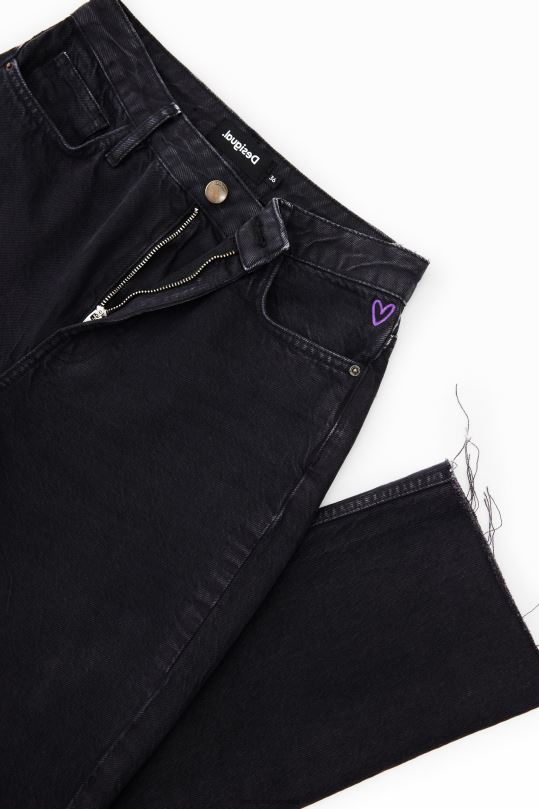 Desigual zapatos Colombia - ropa 4802L446 mujer Desigual jeans rectos recortados