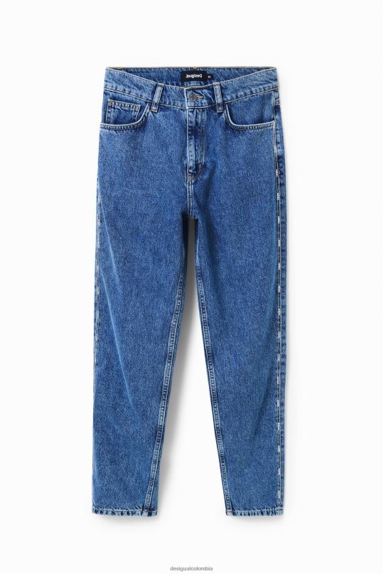 ropa 4802L603 mujer Desigual jeans mom con diamantes de imitación - Desigual sale damen