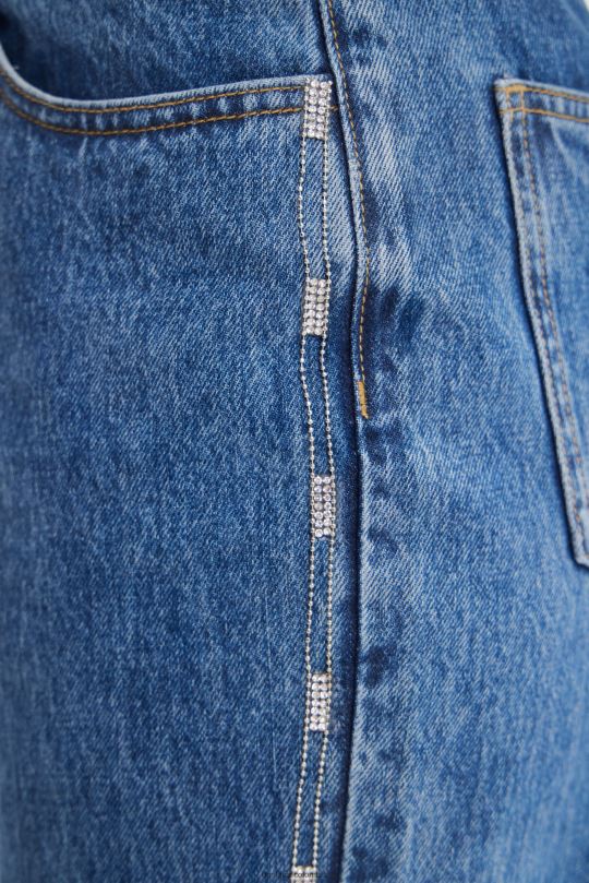ropa 4802L603 mujer Desigual jeans mom con diamantes de imitación - Desigual sale damen