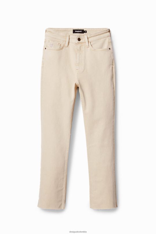 ropa 4802L755 mujer Desigual vaqueros capri acampanados - Desigual shop